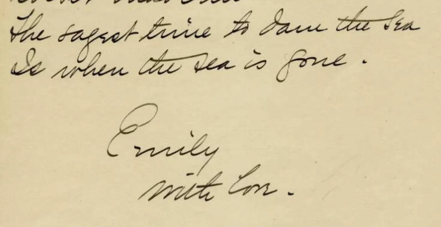 emily dickinson writing